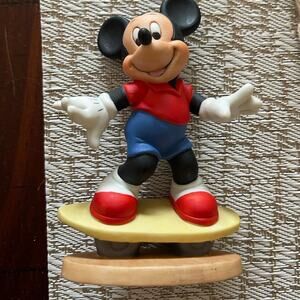 Mickey Mouse on a skateboard figurine 4”